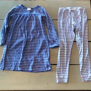 Hanna Andersson Tunic & Leggings Set 140/ US10